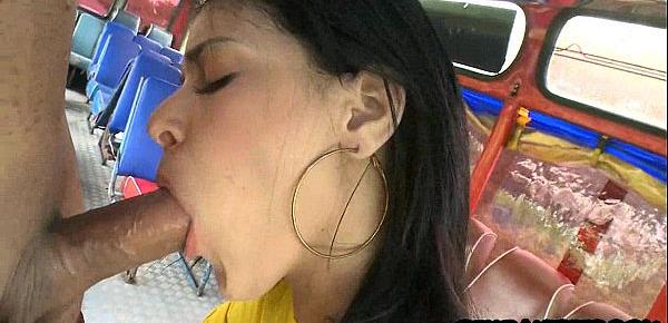  Young latina bitch gets fuck on a bus 18